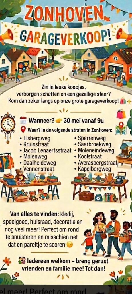 Garageverkoop Wijk Termolen Zonhoven – 30 mei 2026
