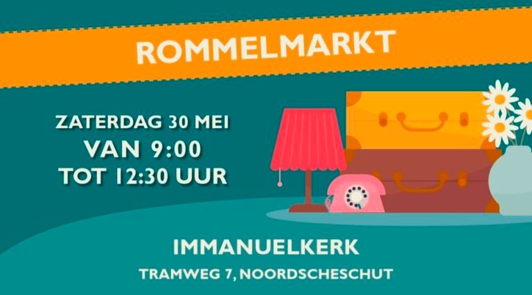 Grote rommel- en boekenmarkt Noordscheschut – 30 mei 2026