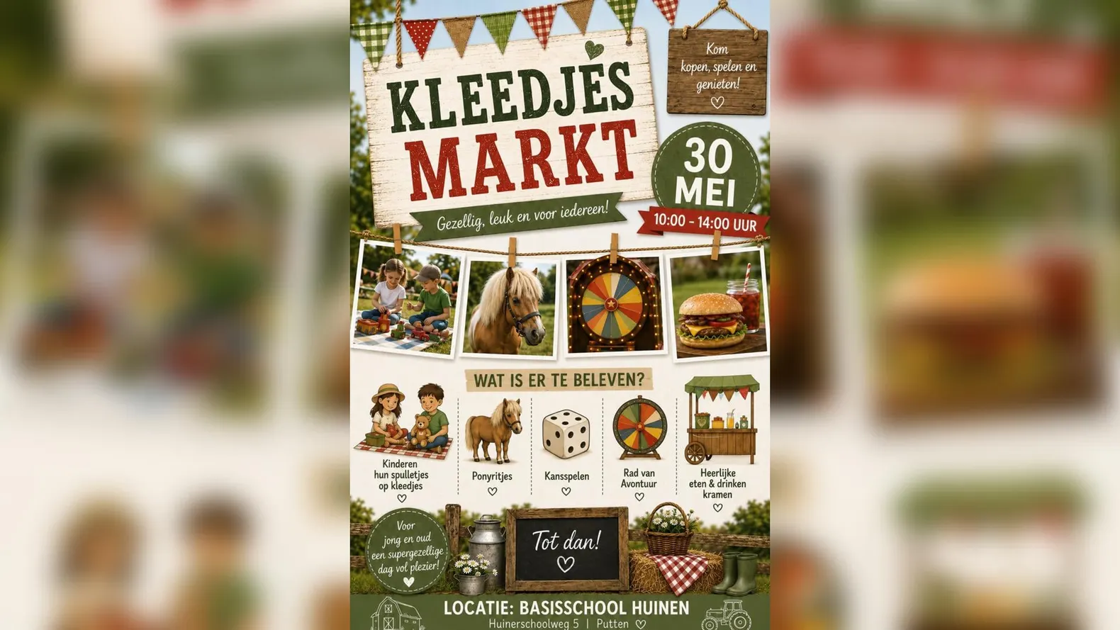 Kleedjesmarkt Putten – 30 mei 2026