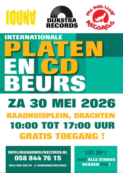 Platen- en cd-markt Drachten – 30 mei 2026