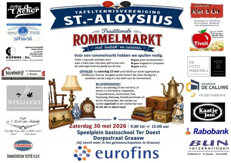 Rommelmarkt Graauw – 30 mei 2026