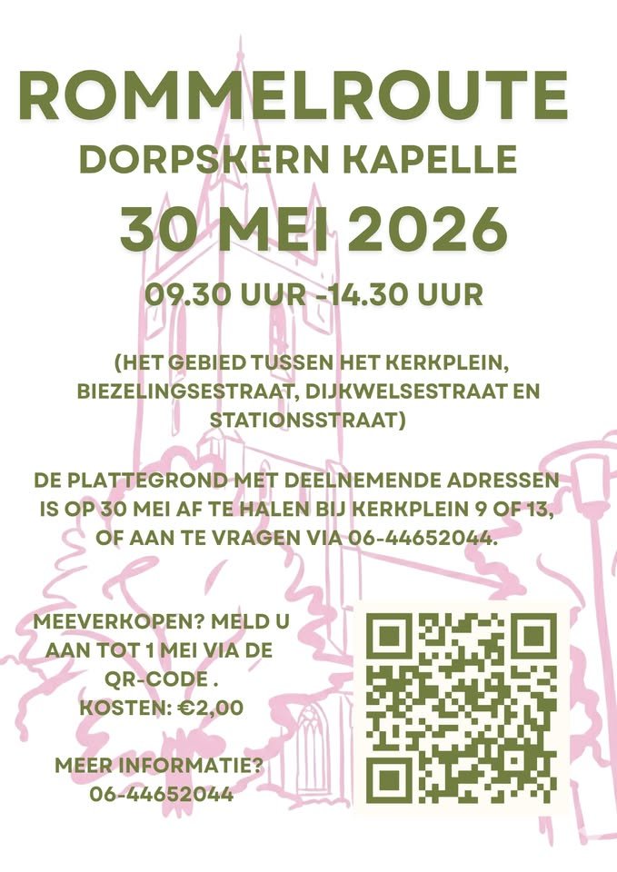 Rommelroute Dorpskern Kapelle – 30 mei 2026