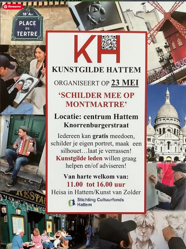 Schilder mee op Montmartre Hattem 2026