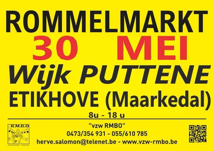 Wijkrommelmarkt & Brocante Etikhove – 30 mei 2026