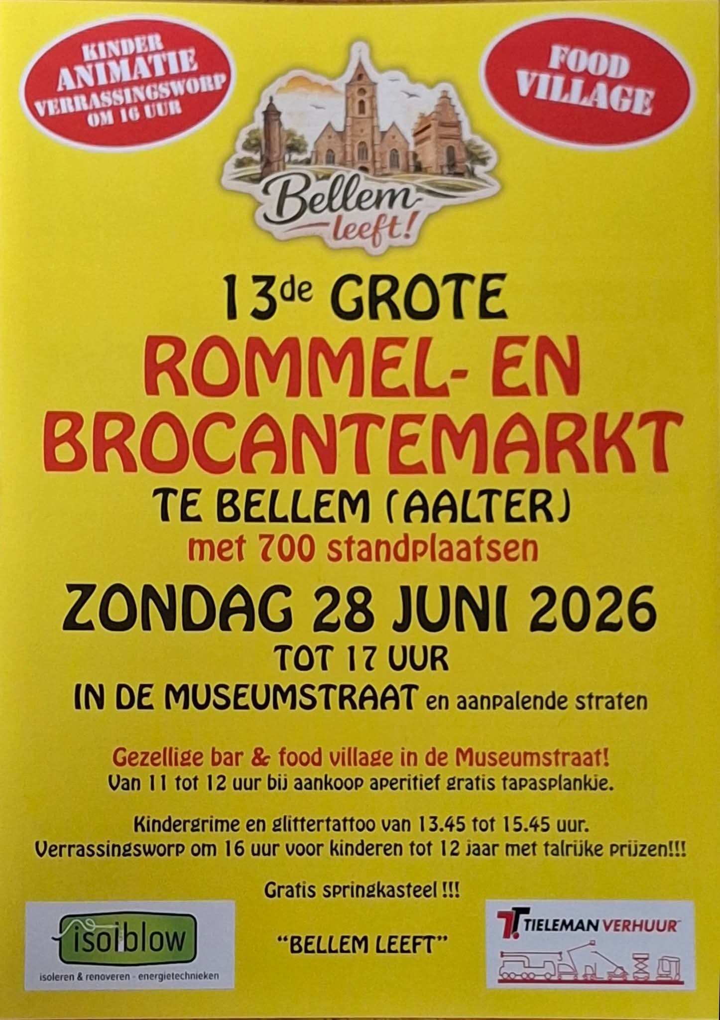 13de Rommelmarkt Bellem in Bellem – 28 juni 2026
