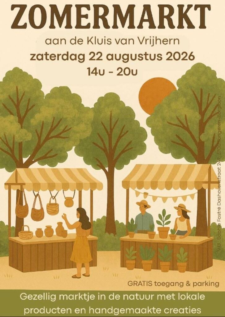 Zomermarkt aan de Kluis van Vrijhern – 22 augustus 2026